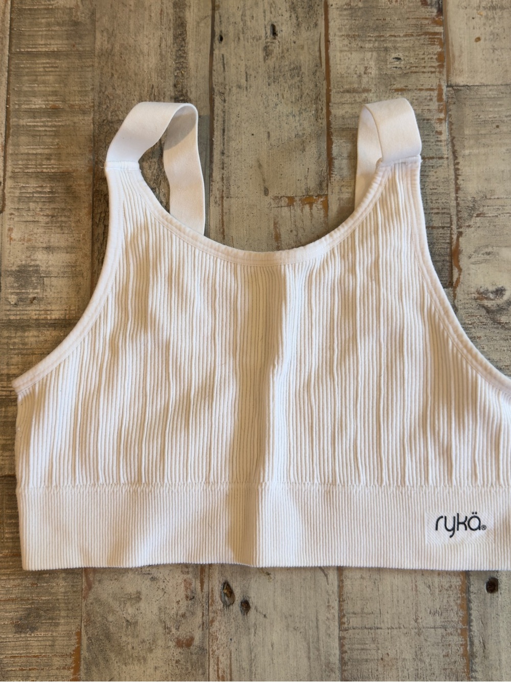 Ryka Ribbed Athletic Crop Bra